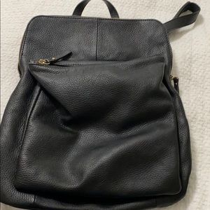 L. credi black convertible backpack/tote.